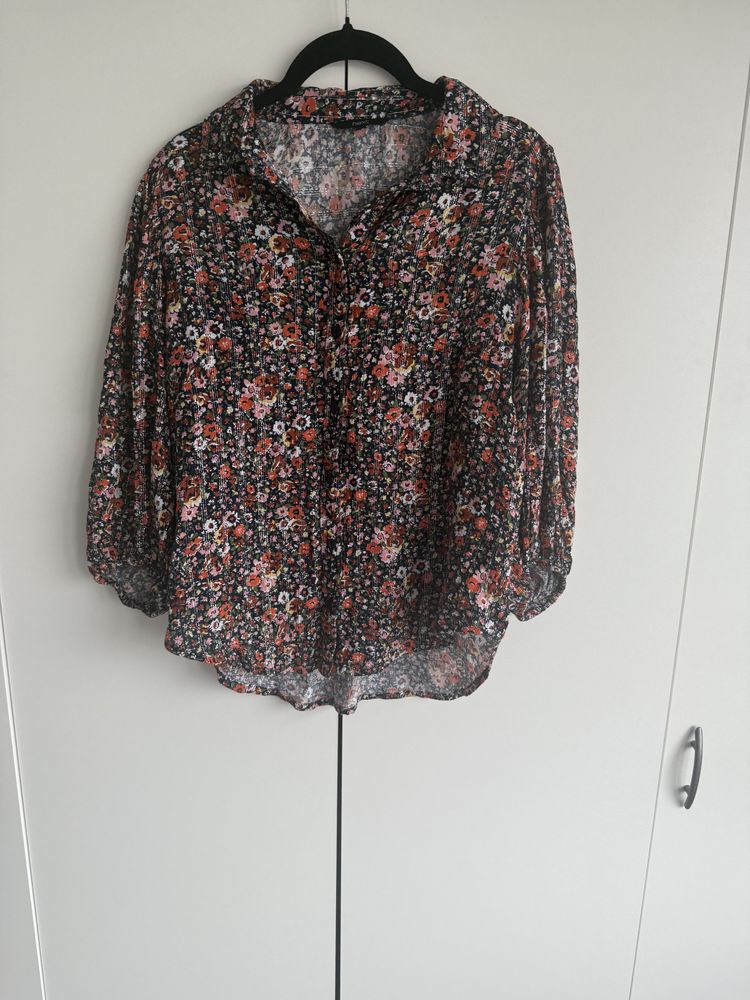 Floral Button-Up Blouse